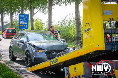 Weer was het raak op de Flevoweg-N309, Nieuwstadsweg Elburg. - © NWVFoto.nl