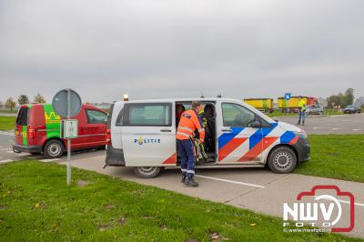 Bij een bedrijfsongeval in Biddinghuizen is vrijdagmorgen ook de traumahelikopter ingezet - © NWVFoto.nl