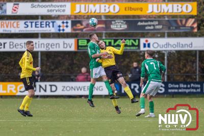 In de gemeentelijke derby VSCO'61 tegen OWIOS was het dit keer Oldebroek die de 3 punten in Oosterwolde binnen sleepte. - © NWVFoto.nl
