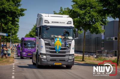 Na zes jaar was er weer een Truckrun NWV, dit jaar was het verzamelpunt het terrein van Jan Bakker in Wezep. - © NWVFoto.nl