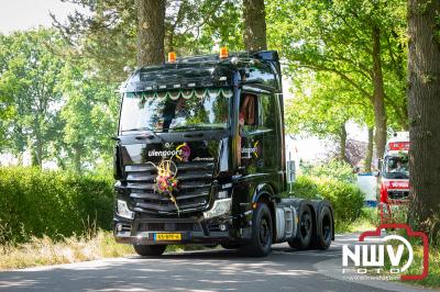 Na zes jaar was er weer een Truckrun NWV, dit jaar was het verzamelpunt het terrein van Jan Bakker in Wezep. - © NWVFoto.nl