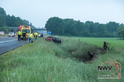 Eenzijdig ongeval A28 Li 81.0 Wezep - © NWVFoto.nl