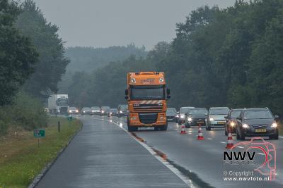 Eenzijdig ongeval A28 links 78.1 Wezep > 't Harde. - © NWVFoto.nl