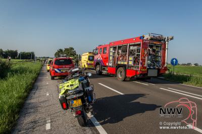 Motorrijder komt om het leven op Kamperstraat Kamperveen. - © NWVFoto.nl