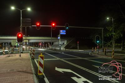 Verkeerslichten Eperweg N309 t.h.v. viaduct A28 in gebruik genomen. - © NWVFoto.nl