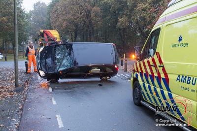 Eenzijdig ongeval Munnikenweg 't Harde. - © NWVFoto.nl