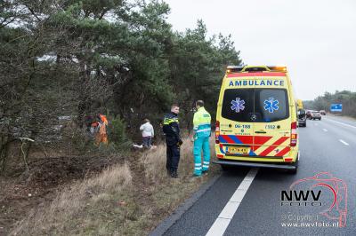 Geen letsel bij eenzijdig ongeval A28 Re 67,8 Nunspeet - © NWVFoto.nl