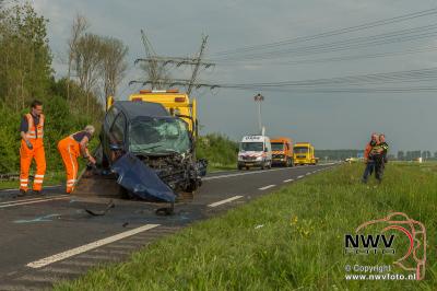 Elburger gewond bij ongeval op Elburgerweg N309 Dronten. - © NWVFoto.nl