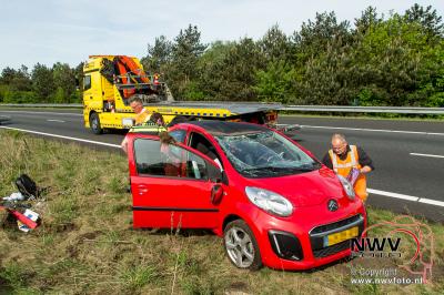 Eenzijdig ongeval A28 Li 67.1 Nunspeet - © NWVFoto.nl
