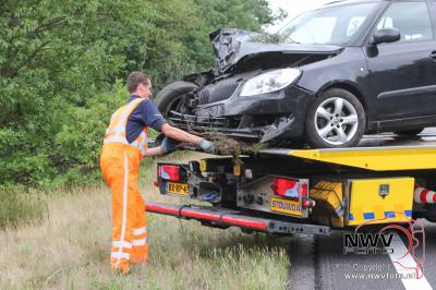 Eenzijdig ongeval A28 t.h.v 't Harde na uitwijkmanoeuvre. - © NWVFoto.nl