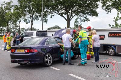 Ongeval Zuiderzeestraatweg N308 met Kamperstraatweg N763 Wezep. - © NWVFoto.nl