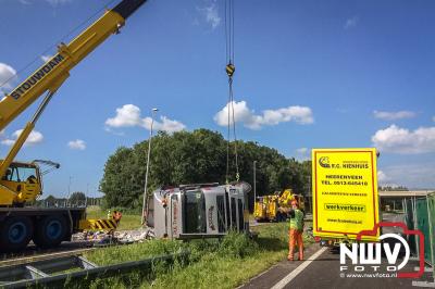 Vrachtwagenberging A6 Emmeloord door Stouwdam Oldebroek. - © NWVFoto.nl