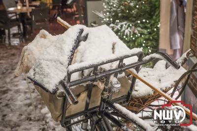 Bezoekers blijven weg door kou en natte sneeuw op vrijdagavond. - © NWVFoto.nl