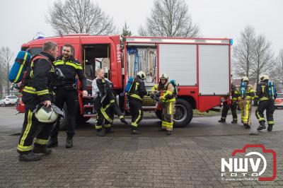 Schuur in de brand Middelweg 't Harde - © NWVFoto.nl