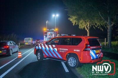 Zwaargewonde bij ongeval op de Flevoweg N309 Elburg. - © NWVFoto.nl