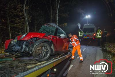 Zwaargewonde bij eenzijdig ongeval Laanzichtsweg Oldebroek. - © NWVFoto.nl