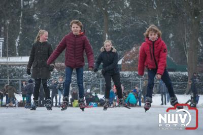 Hard werken door ijsvereniging 'tHarde wordt beloont met mooi ijs.  - © NWVFoto.nl