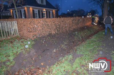 Eenzijdig ongeval Bovenweg t.h.v. Rode Landsweg Doornspijk. - © NWVFoto.nl