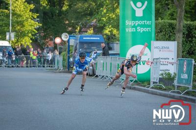 Bianca Rozenboom en Ingmar Berga winnaars bij de KNSB marathon Cup 3 op 'tHarde. - © NWVFoto.nl