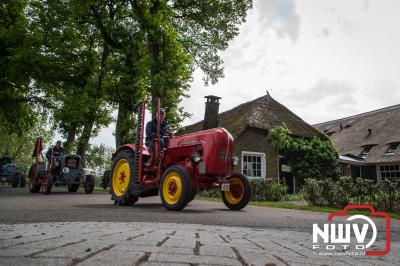 Veluwse toertocht met oldtimer tractoren door gemeente Elburg en Oldebroek. - © NWVFoto.nl