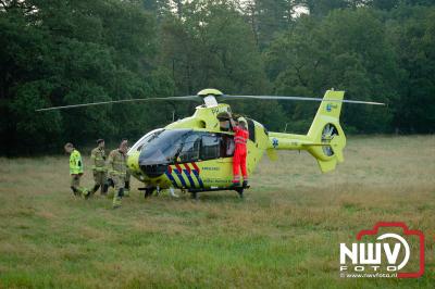 Twee gewonden bij ongeval in de bocht van de Eperweg  N795  60.1 tussen Nunspeet en Epe. - © NWVFoto.nl