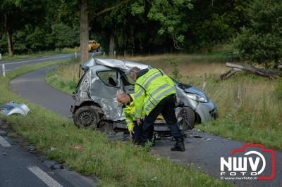 Twee gewonden bij ongeval in de bocht van de Eperweg  N795  60.1 tussen Nunspeet en Epe. - © NWVFoto.nl