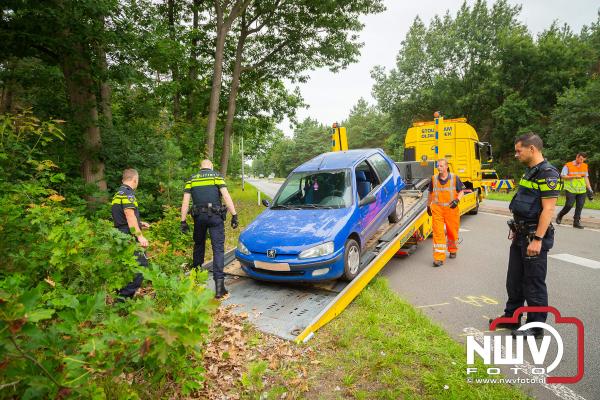 Aanrijding met ernstig letsel ten gevolge van een auto met pech op de N309. - © NWVFoto.nl
