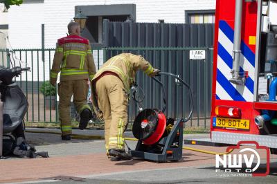 Brand in woongedeelte technische installatiebureau Stationsweg Wezep - © NWVFoto.nl
